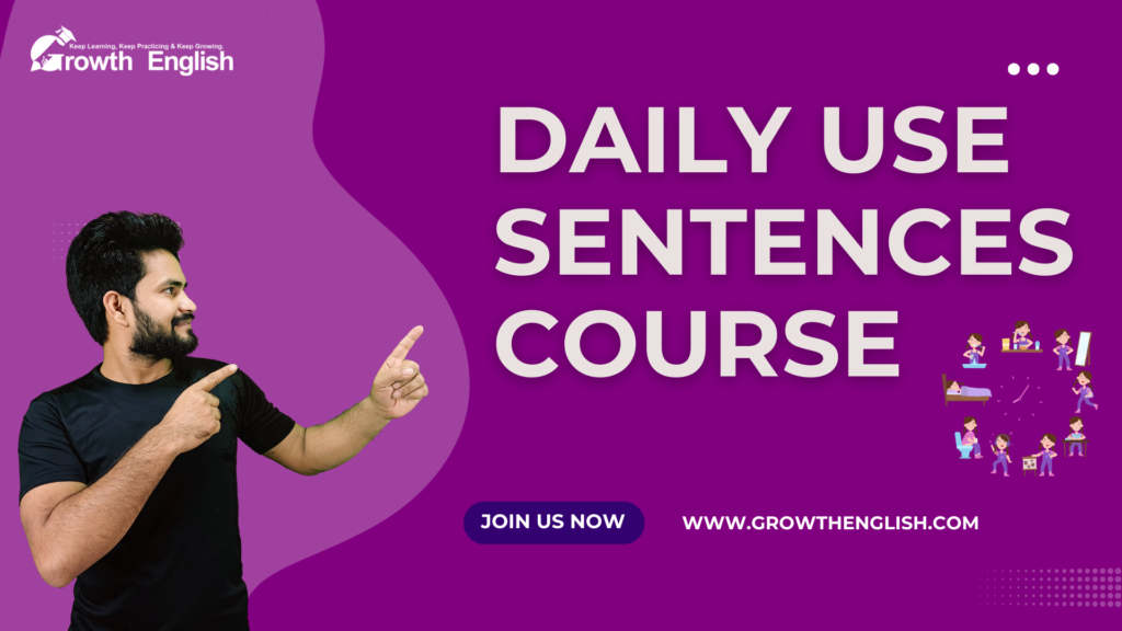 english speaking course Daily Use Sentences