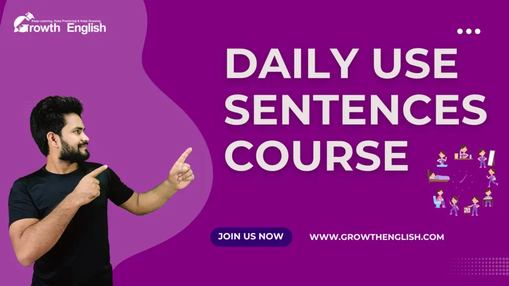 english speaking course Daily Use Sentences