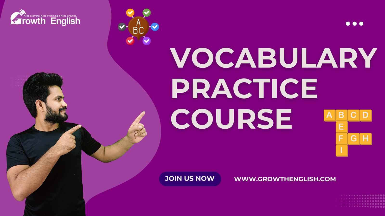 Vocabulary Practice Course Growth English